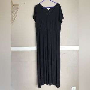 Cato Black Maxi Dress with V-Neck Size 18-20W